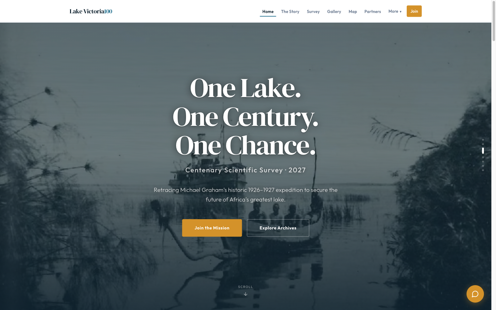 LakeVictoria100 centenary scientific survey homepage